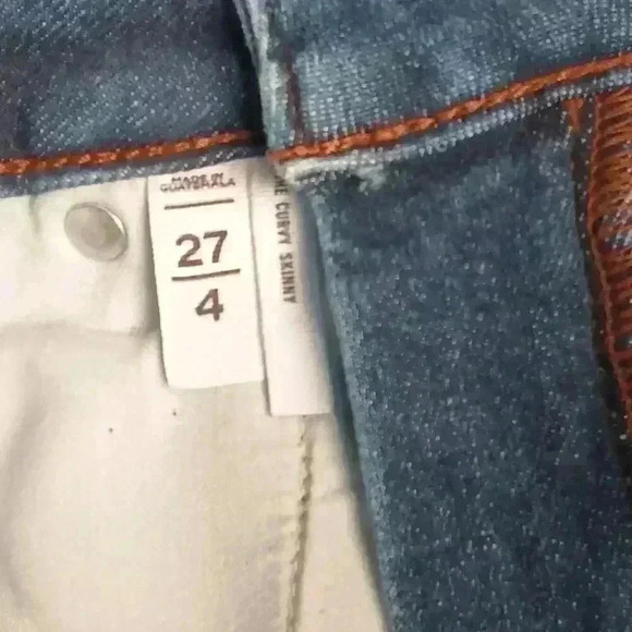 Loft Brand Denim Jeans Size 27/4 The Curvy Skinny High Rise Medium Wash. - Picture 4 of 11